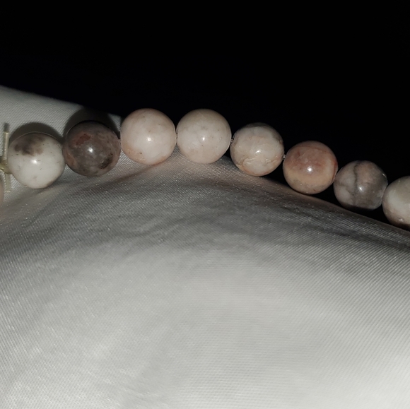 Zebra Jasper Handmade Stretch Bracelet - Picture 3 of 3